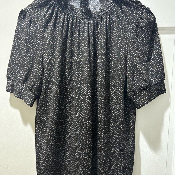 Adrianna Papell Black and Cream Blouse Elegant Top - Picture 13 of 16